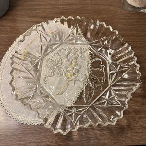 Vintage Federal Glass Pioneer Pattern 11” Serving Bowl - Clear Pressed Glass